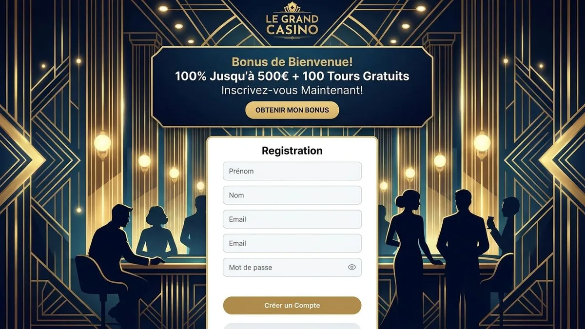 Inscription avec bonus